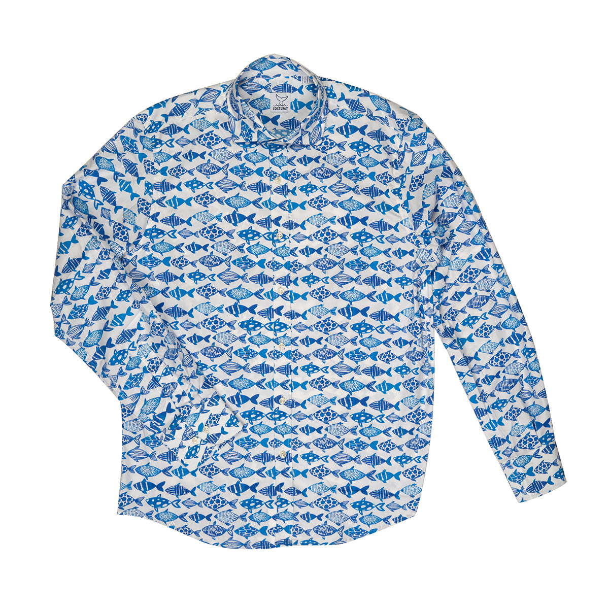 Blue fish shirt